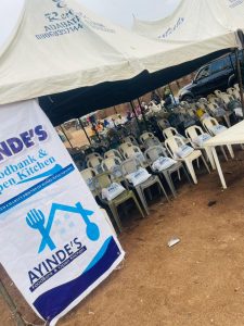 Ayinde’s Food Bank reaches 150 families